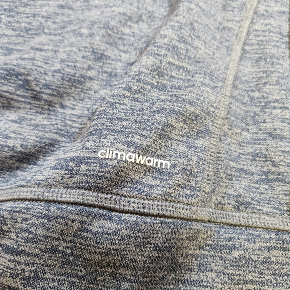 Adidas Climawarm Pullover Hoodie Game Day Sweater Sweatshirt Men’s Large Gray - Picture 9 of 10